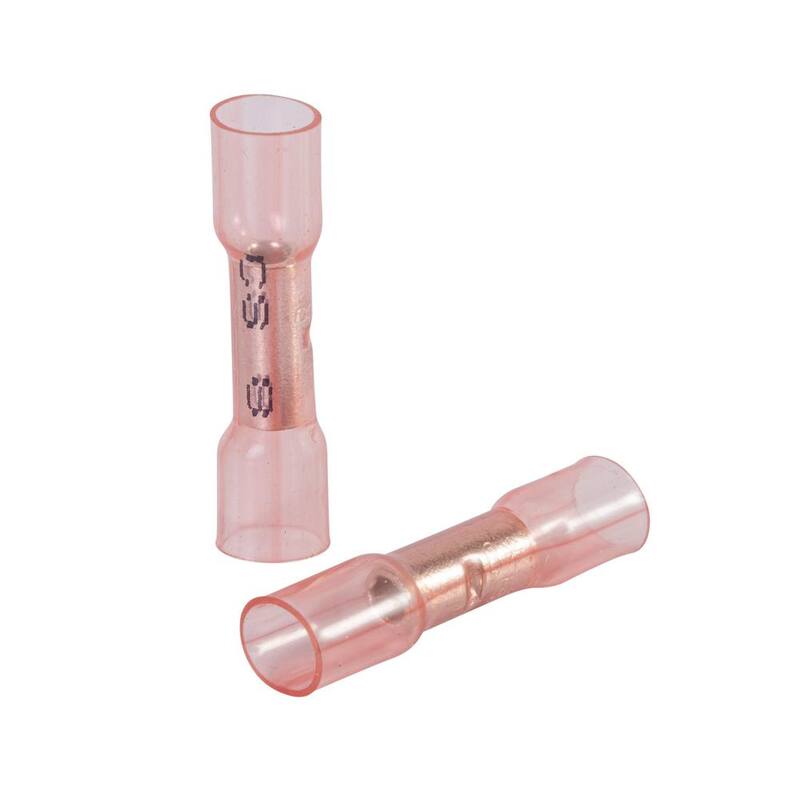 Terminal de empalme de extremo transparente con termocontracción Clear Seal de ILSCO calibre 8 AWG (25 piezas) - 37530-EC