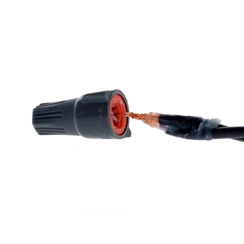 IDEAL Modelo 61, Conector de cable WeatherProof en Gris-Naranja (25 por tarjeta) - 30-1161