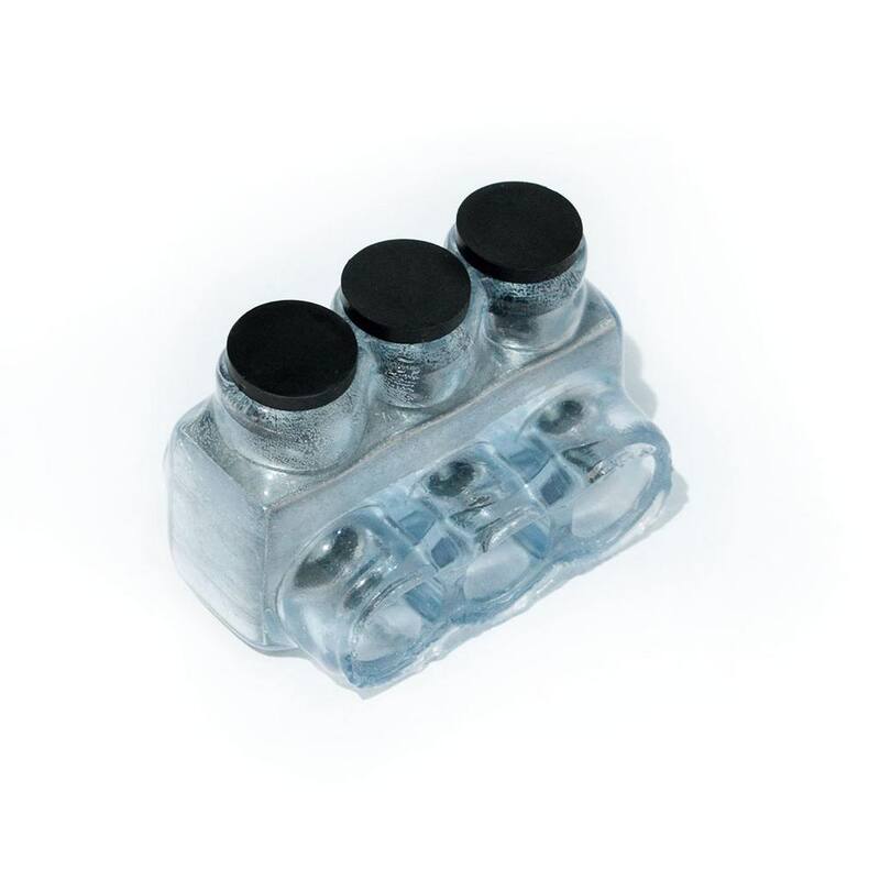 Conector multi-tap aislado unbranded para visión sin marca 1/0 - 14 AWG, de entrada de un solo lado con 3 puertos - IPL1/0-3CB