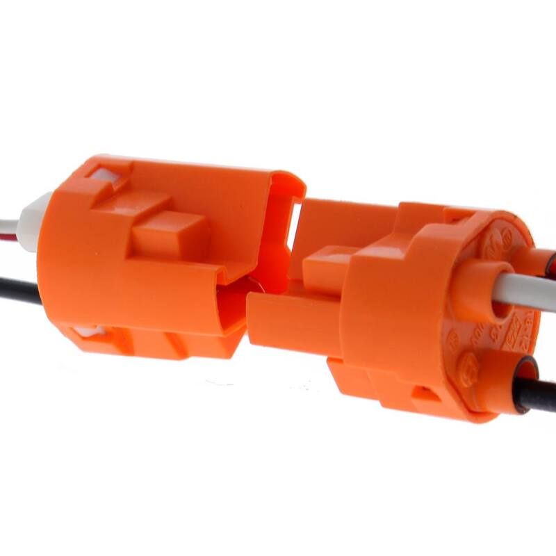 IDEAL Modelo 103X, Desconexión de Luminaria PowerPlug, 3 cables en color naranja (100 por frasco) - 30-353XJ