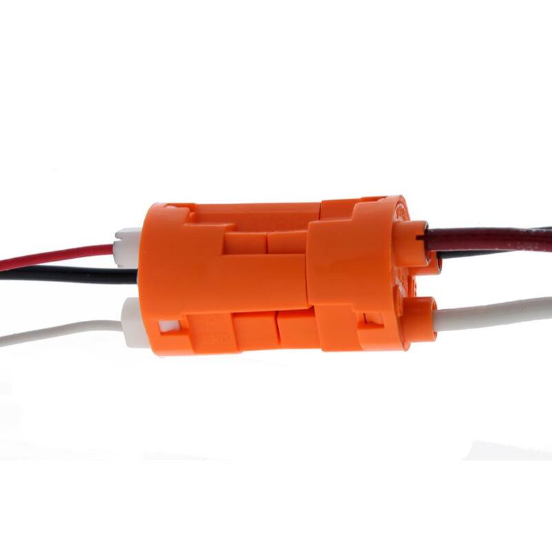 IDEAL Modelo 103X, Desconexión de Luminaria PowerPlug, 3 cables en color naranja (100 por frasco) - 30-353XJ