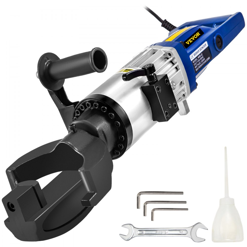 VEVOR Electric Hydraulic Rebar Bender, 1.2 KW 0.9 inch 22 mm Hand Held Rebar Bender 110 V Portable Electric Rebar Bender, within 5 s - STGJWQJXDYSD22M11V1