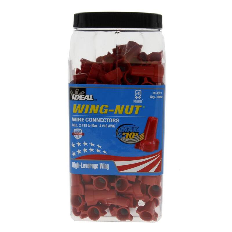 Conectores de alambre con tuercas de ala sin marca Red Wing (300 tarros) - 30-452J