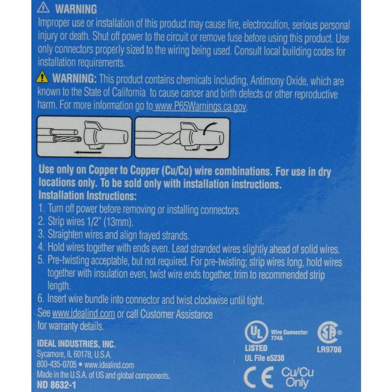 Conectores de alambre con tuercas de ala sin marca Red Wing (300 tarros) - 30-452J