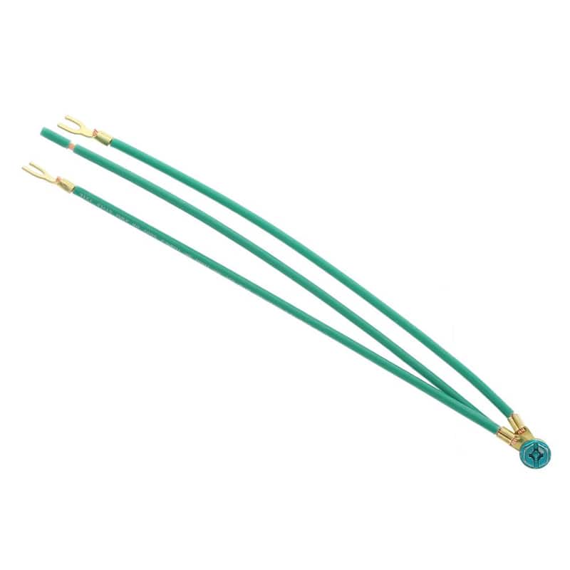 IDEAL 8 in. Cola de cerdo de 3 hilos trenzados en anillo y tornillo en uno, pelado en segundo, tenedor en tercero/cuarto (paquete de 25) - 30-3289