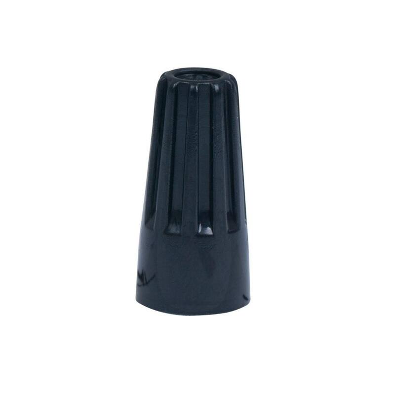 Conector de cable WireGard de Gardner Bender de alta temperatura, negro (paquete de 10) Caja de 8 - 19-004HT