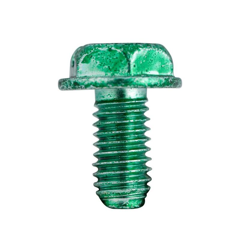 Arandela de conexión a tierra de tornillo de cabeza hexagonal verde de 10-32 pulgadas x 1/2 pulgadas (paquete de 100) Caja de 4 - GGS-1032HCN