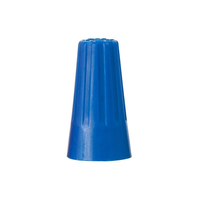 Gardner Bender Conector de Alambre Twist-on WireGard de calibre 22-14 AWG, Azul (paquete de 1000) - 14-002