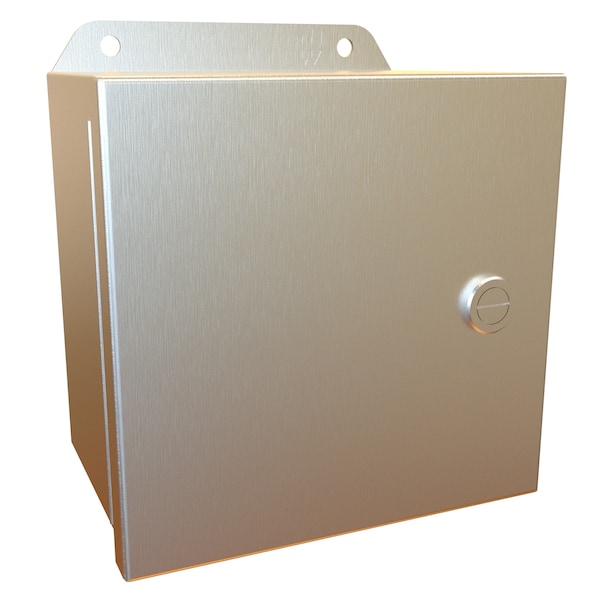 Hammond 316 Stainless Steel Electrical Enclosures, 6 in H, 4 in D, 6 in W, NEMA 4X, Hinged - EJ664S16