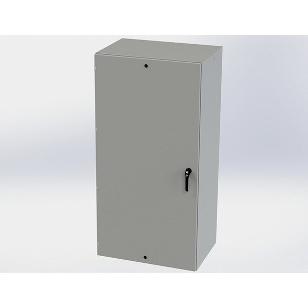 Saginaw Control & Engineering Carbon Steel Electrical Enclosures, 72 in H, 24 in D, 36 in W, NEMA 3R, 4, 12, 13, Hinged - SCE-72EL3624LPPL