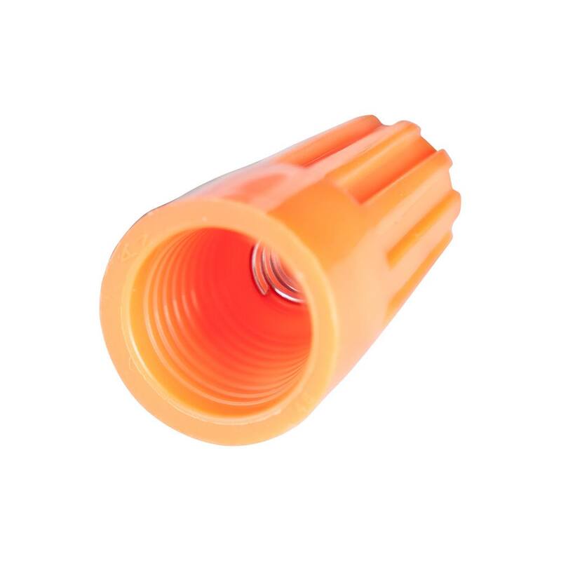 Conector de cables de torsión de 22-14 AWG de Gardner Bender, naranja (paquete de 100) Estuche de 10 - 10-003