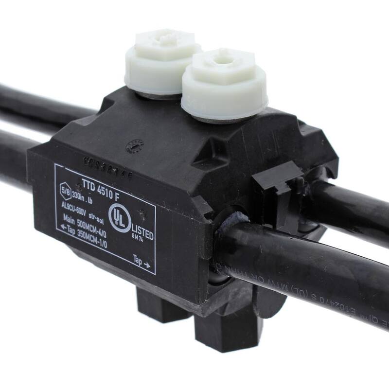 IDEAL Main 500 - 4/0 AWG, Tap 350 - 1/0 AWG Conector de empalme B-Tap - BTC500-1/0