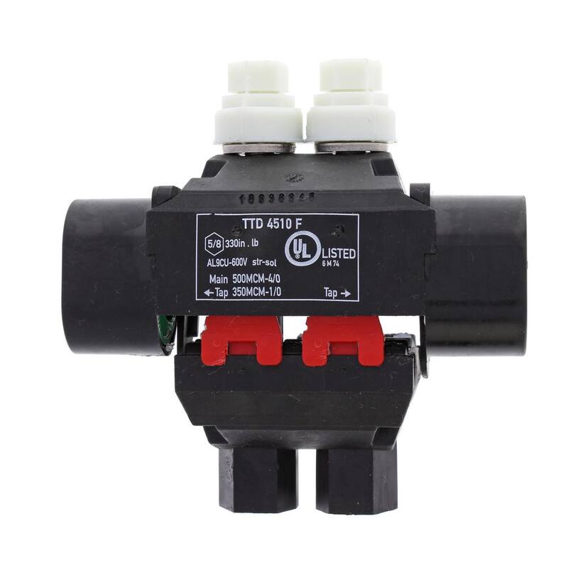 IDEAL Main 500 - 4/0 AWG, Tap 350 - 1/0 AWG Conector de empalme B-Tap - BTC500-1/0