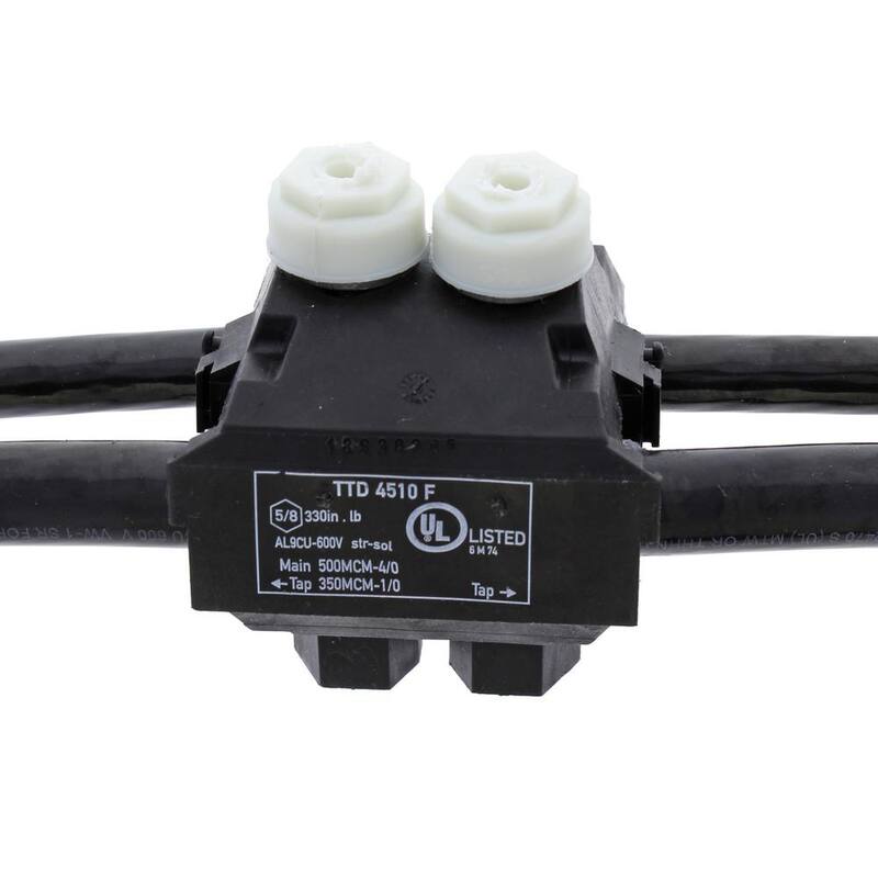 IDEAL Main 500 - 4/0 AWG, Tap 350 - 1/0 AWG Conector de empalme B-Tap - BTC500-1/0