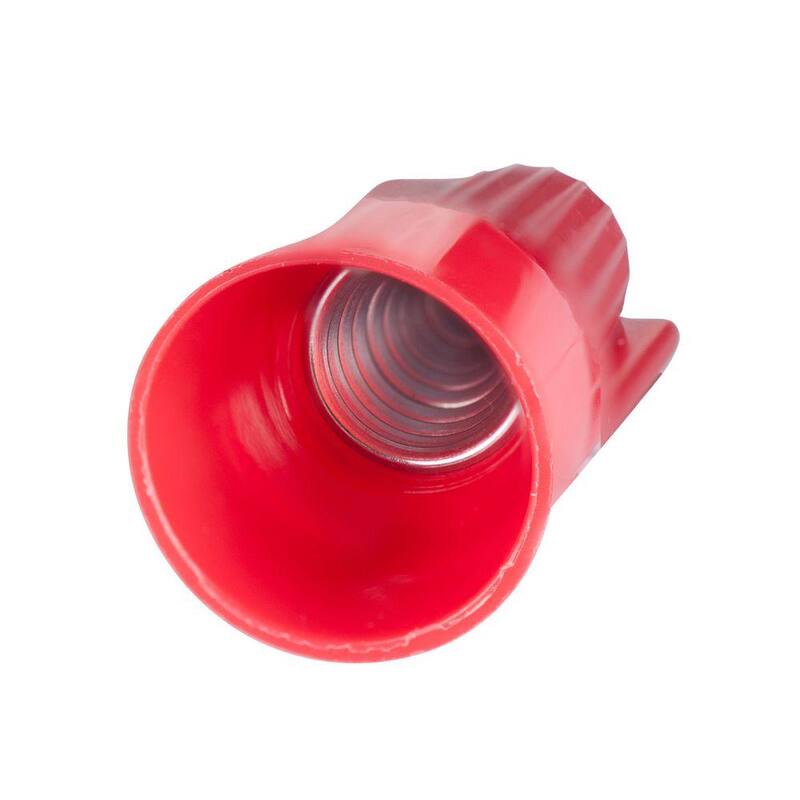 Gardner Bender 22-8 AWG Uni-Lok Conector de torsión alado de múltiples rangos, Rojo (paquete de 500) - 13-2G2