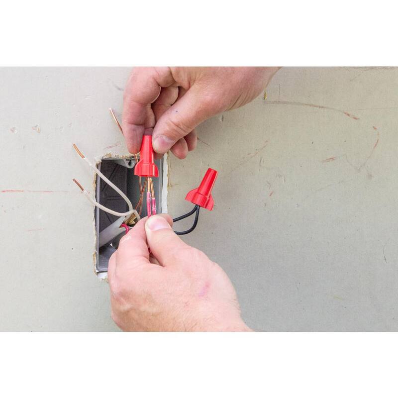 Gardner Bender WingGard Conector de Cable Rojo Paquete de 25 (Caja de 10) - 25-086