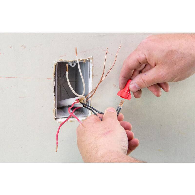 Gardner Bender WingGard Conector de Cable Rojo Paquete de 25 (Caja de 10) - 25-086