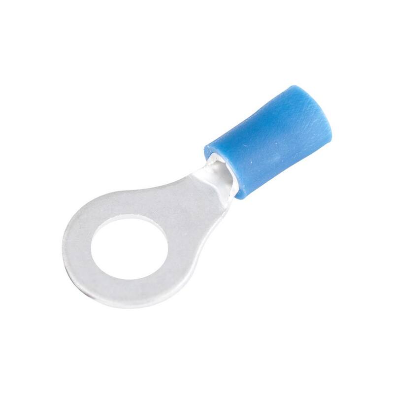 Terminales de Anillo Gardner Bender de 16-14 AWG para Perno de 12-1/4 Pulgadas, Azul, Paquete de 17 (Caja de 10) - 20-105N
