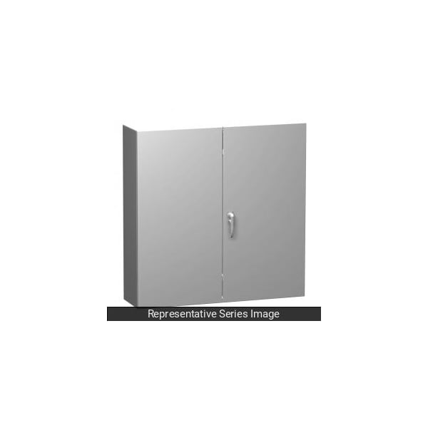 Hammond Steel Electrical Enclosures, 20 in H, 10 in D, 20 in W, NEMA 3R, Hinged - C3RMC202010