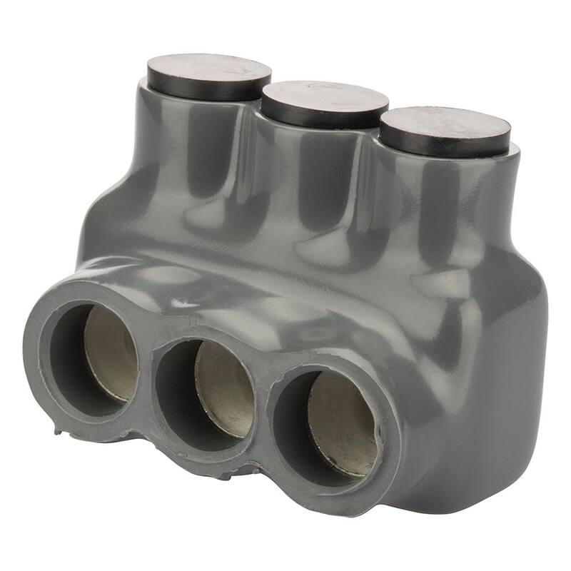Conector aislante para cables Polaris de 1-10 AWG y 2-10 AWG en bolsa, color gris - IPLG1-3B.
