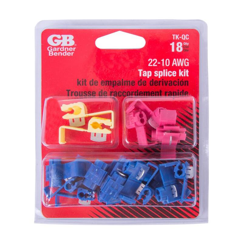 Estuche de 4 kits surtidos de empalmes de tomas Gardner Bender de calibre 22-10 AWG - TK-QC