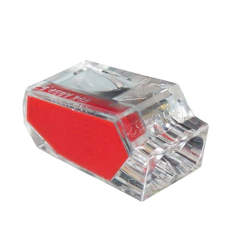 Gardner Bender Conector PushGard de 2 Puertos, Rojo (paquete de 100) Caja de 6 - 10-PC2