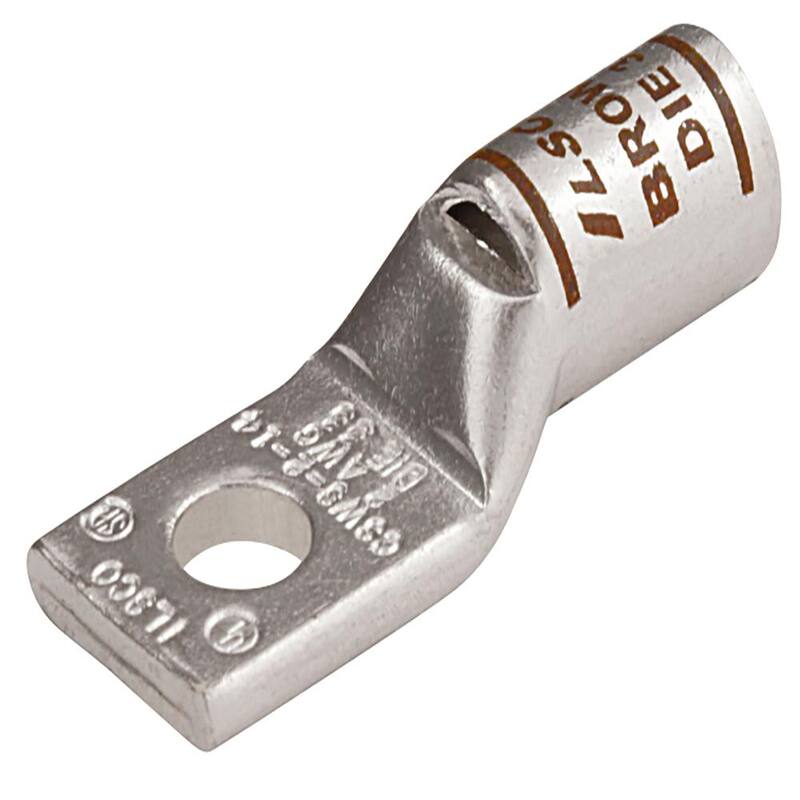 Conector de compresión de cobre ILSCO Surecrimp, tamaño del conductor 2, 1 agujero (paquete de 3) - CSWS-2-14-EC