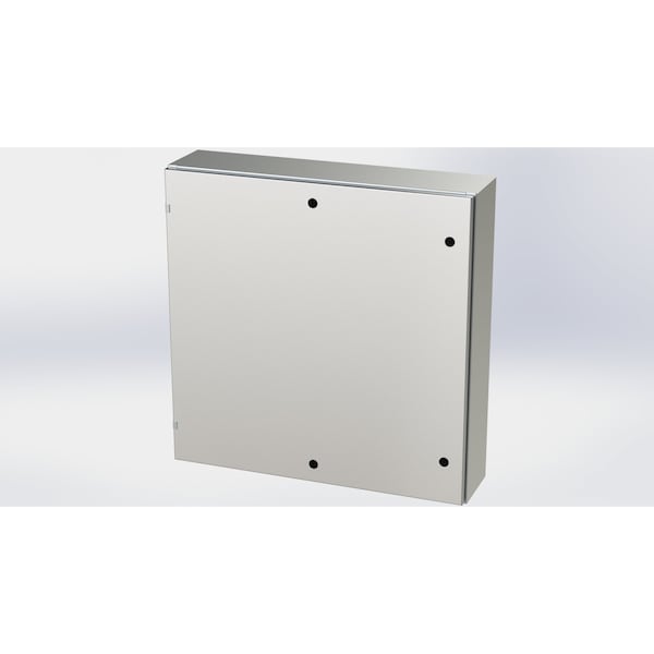 Saginaw Control & Engineering 304 Stainless Steel Electrical Enclosures, 36 in H, 8 in D, 36 in W, NEMA 3R, 4, 4X, 12, 13, Hinged - SCE-36EL3608SSLP