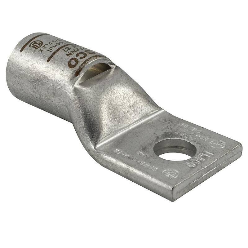 Conector de compresión de cobre ILSCO Surecrimp, tamaño del conductor 250, 1 orificio (paquete de 2) - CSWS-250-12-EC