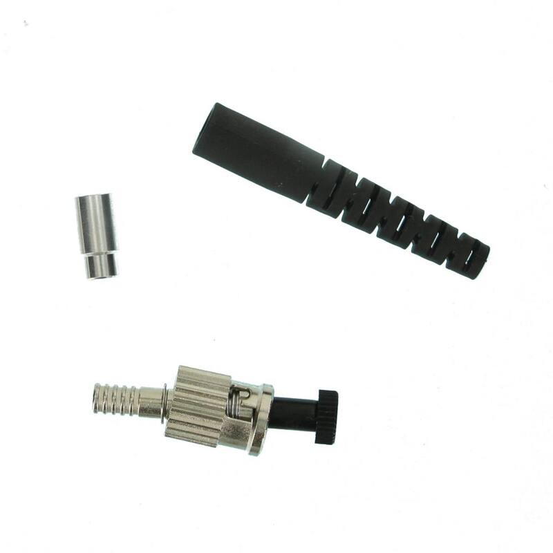 Conector de fibra óptica multimodo de curado rápido ST Leviton, Negro - 49990-MST