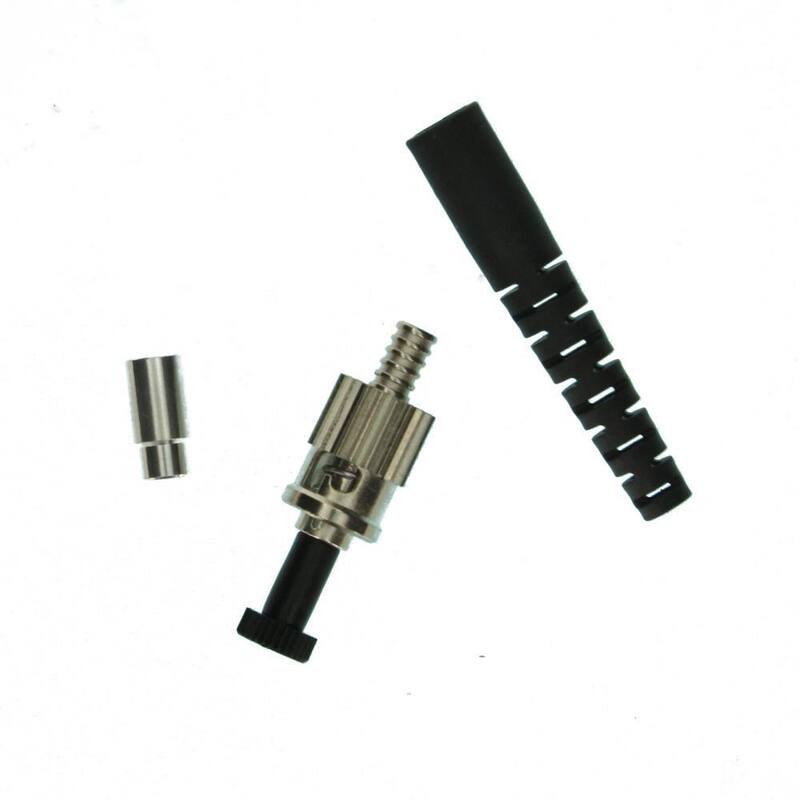 Conector de fibra óptica multimodo de curado rápido ST Leviton, Negro - 49990-MST