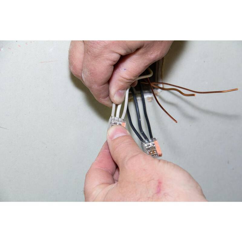 Gardner Bender PushGard Conector Push-In de 3 puertos, naranja (paquete de 10) - Caso de 10 - 19-PC3
