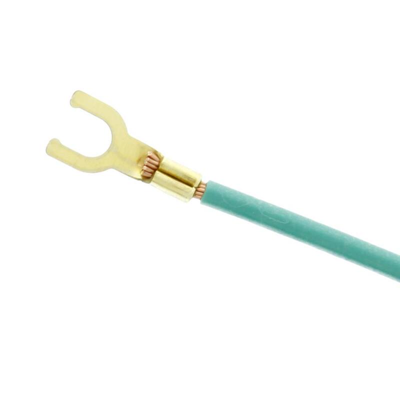 IDEAL 12 AWG 10 pulgadas Trenzado Pigtail con Conector de Anillo y Tenedor #10 y Tornillo de Tierra #10 500/Box - 30-3311