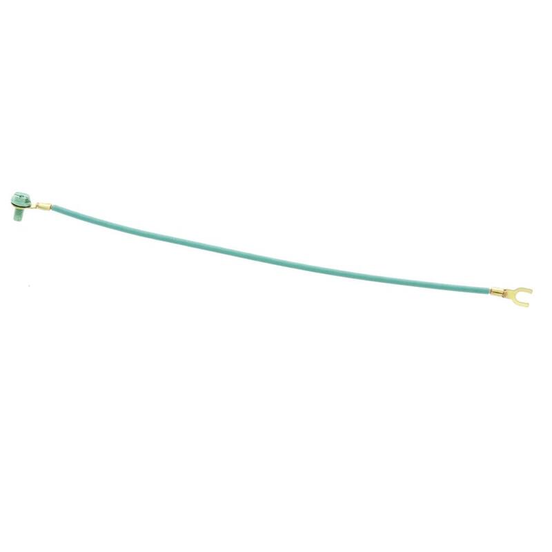 IDEAL 12 AWG 10 pulgadas Trenzado Pigtail con Conector de Anillo y Tenedor #10 y Tornillo de Tierra #10 500/Box - 30-3311