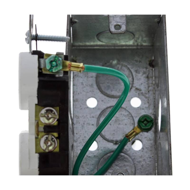 IDEAL 12 AWG 10 pulgadas Trenzado Pigtail con Conector de Anillo y Tenedor #10 y Tornillo de Tierra #10 500/Box - 30-3311