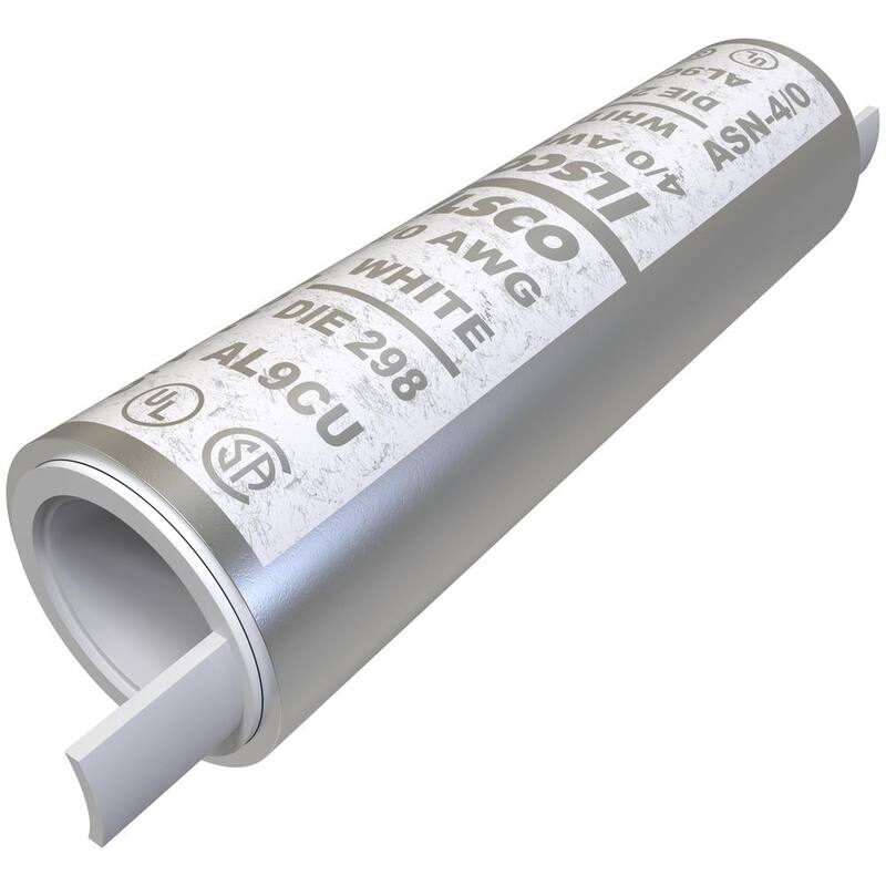 ILSCO Surecrimp Conector de Manga de Compresión de Aluminio, Tamaño del Conductor 4/0, Estañado - ASN-4/0-EC