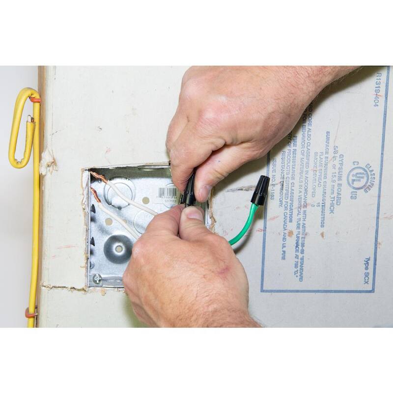 Gardner Bender WireGard Conector de Alambre Hi-Temp en Negro (Caja de 100) - 10-004HT