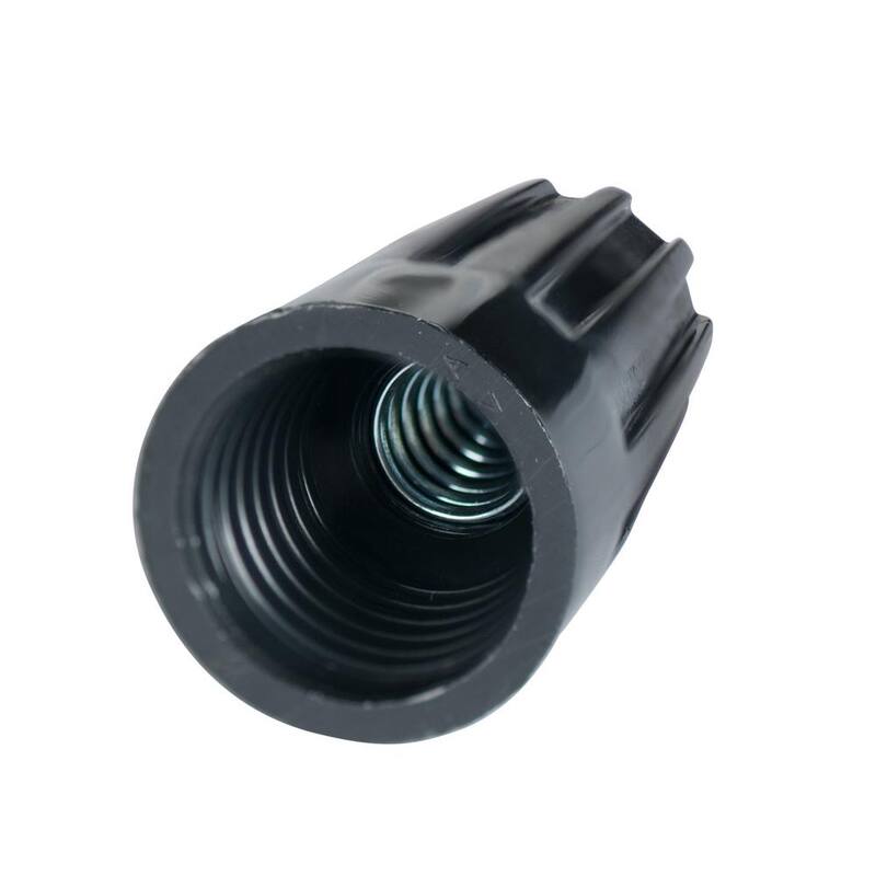 Gardner Bender WireGard Conector de Alambre Hi-Temp en Negro (Caja de 100) - 10-004HT