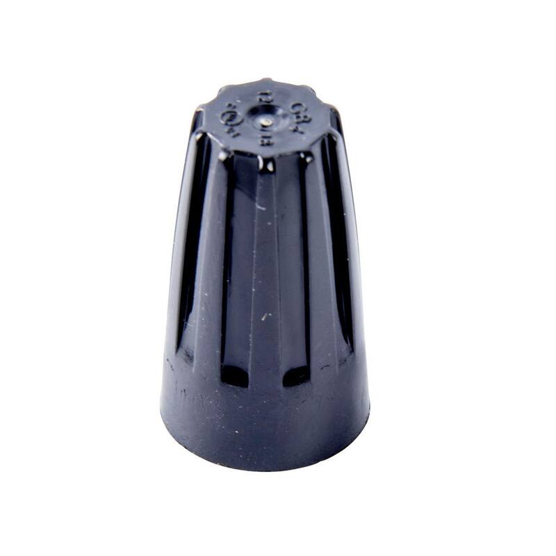 Gardner Bender WireGard Conector de Alambre Hi-Temp en Negro (Caja de 100) - 10-004HT