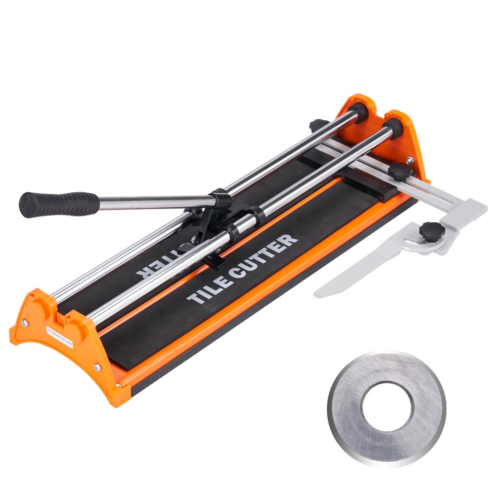 VEVOR Manual Tile Cutter, 17 inch, Porcelain Ceramic Tile Cutter with Tungsten Carbide Cutting Wheel, Infrared Positioning, Anti-Skid Feet, Double Rails for professional installers or beginners - KCZQGJMSDIY04NJZSV0