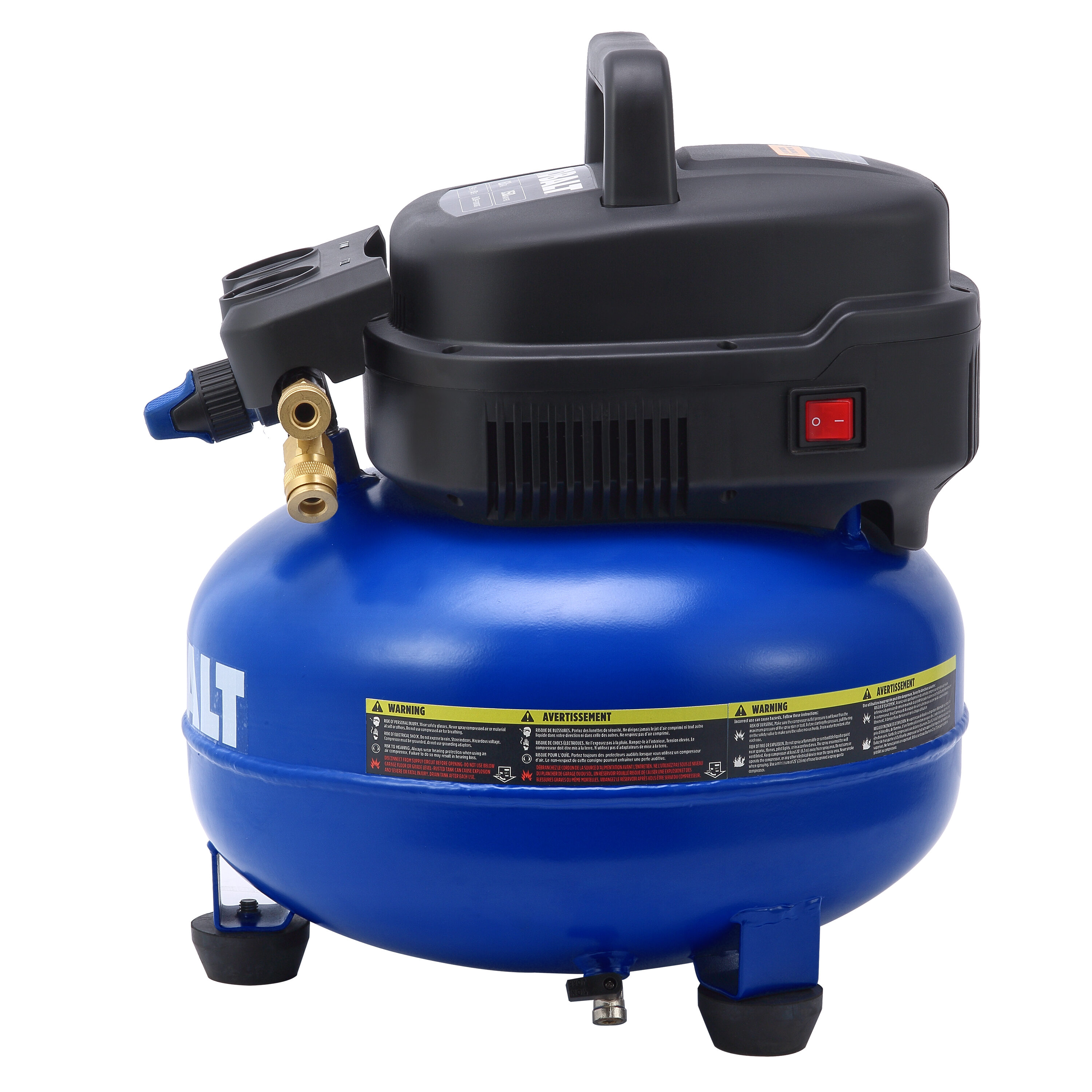 Compresor de aire eléctrico portátil Kobalt Kobalt 6 galones 150 PSI - 02106410