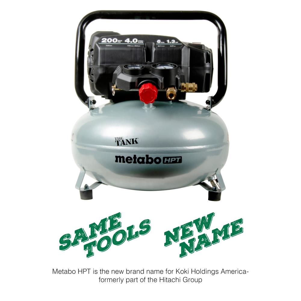 Metabo HPT Metabo HPT El Tanque Compresor de Aire Portátil de 6 Galones y 200 PSI - EC914SM