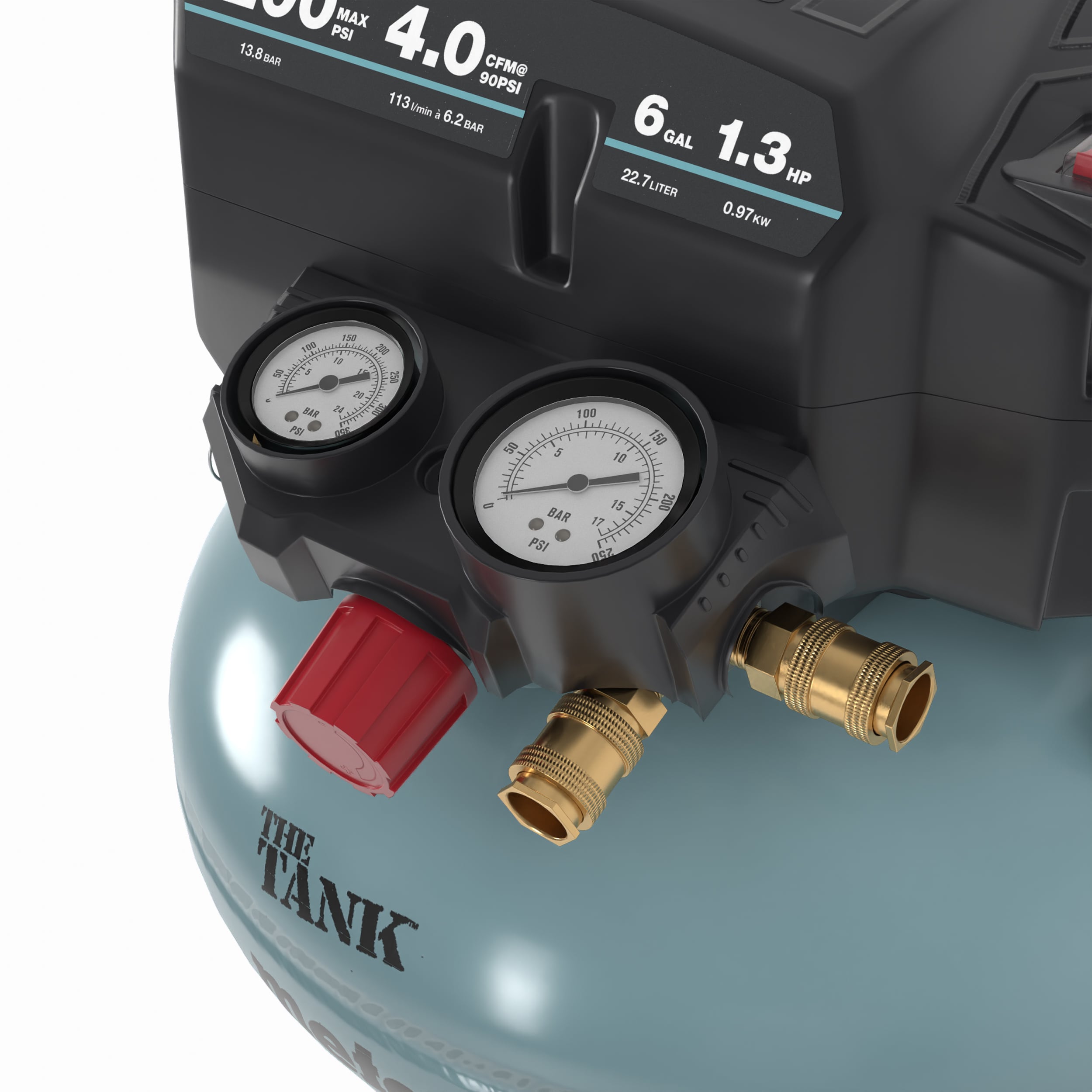 Metabo HPT Metabo HPT El Tanque Compresor de Aire Portátil de 6 Galones y 200 PSI - EC914SM