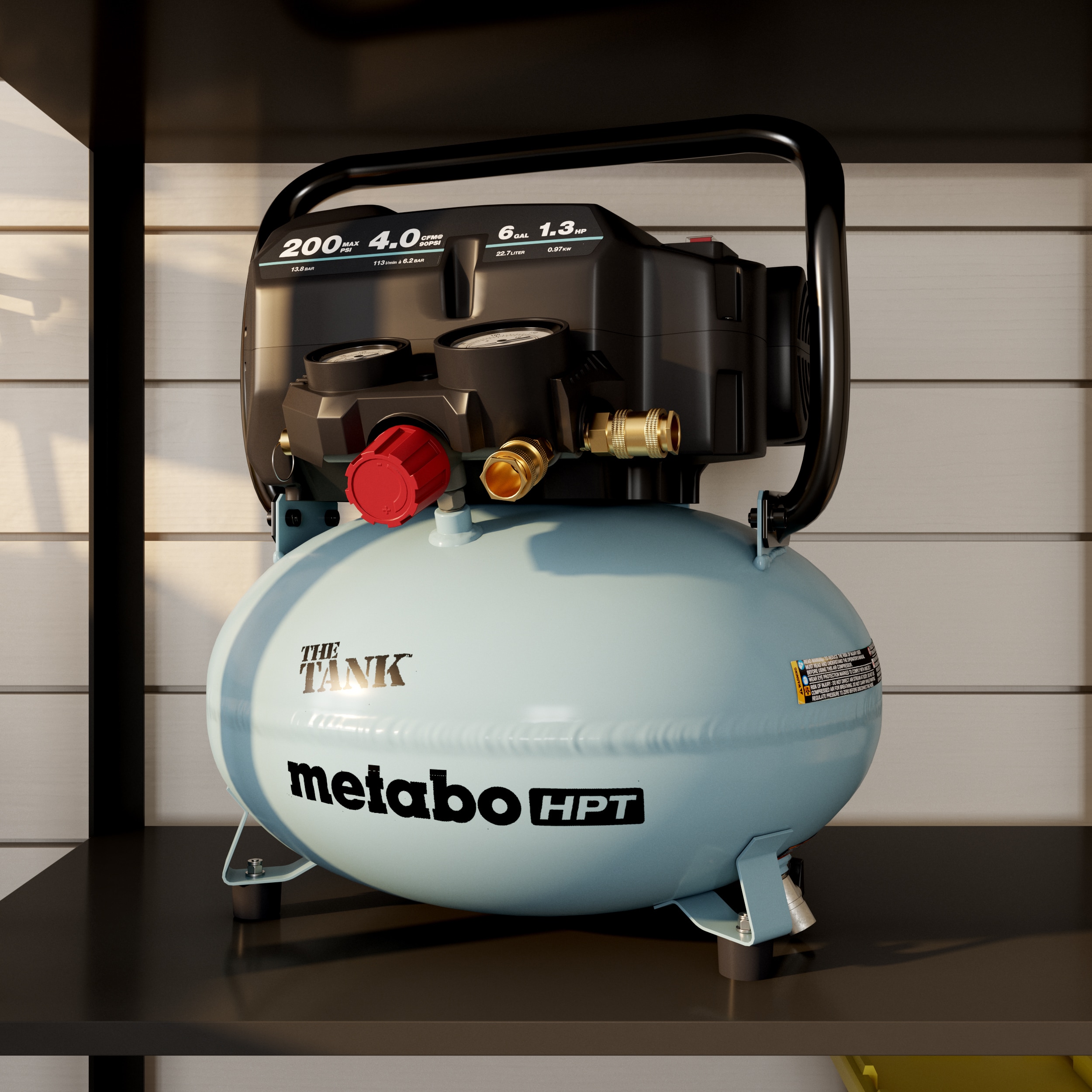 Metabo HPT Metabo HPT El Tanque Compresor de Aire Portátil de 6 Galones y 200 PSI - EC914SM