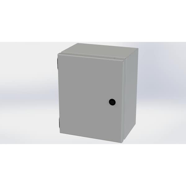 Saginaw Control & Engineering Carbon Steel Electrical Enclosures, 10 in H, 6 in D, 8 in W, NEMA 3R, 4, 12, 13, Hinged - SCE-10086ELJ