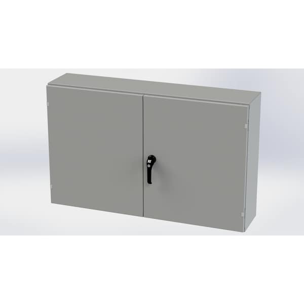 Saginaw Control & Engineering Carbon Steel Electrical Enclosures, 30 in H, 10 in D, 48 in W, NEMA 3R, 12, 13 - SCE-304810WFLP