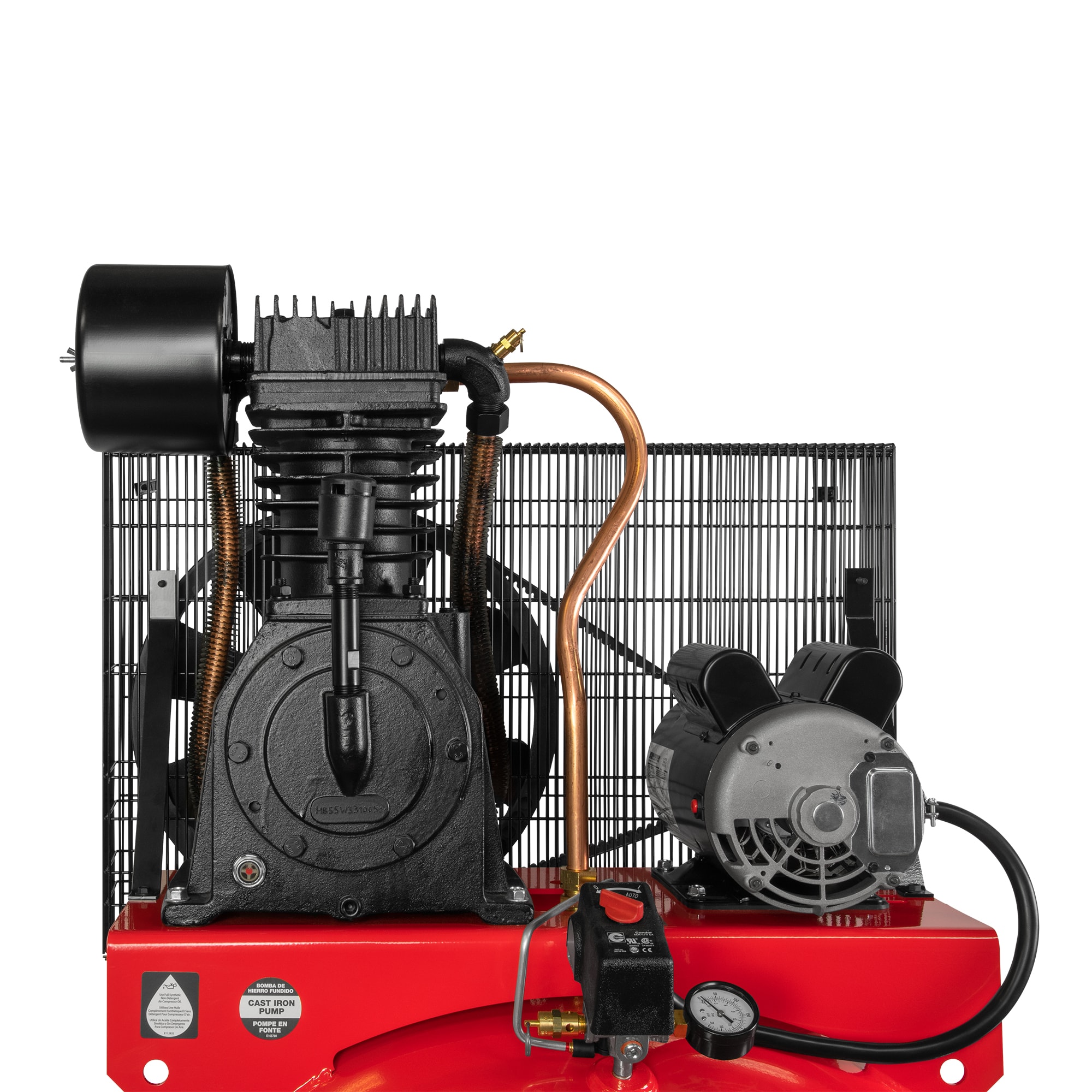 Artesano compresor de aire eléctrico vertical estacionario de 80 galones con 175 PSI y accesorios incluidos - CMXECXM803