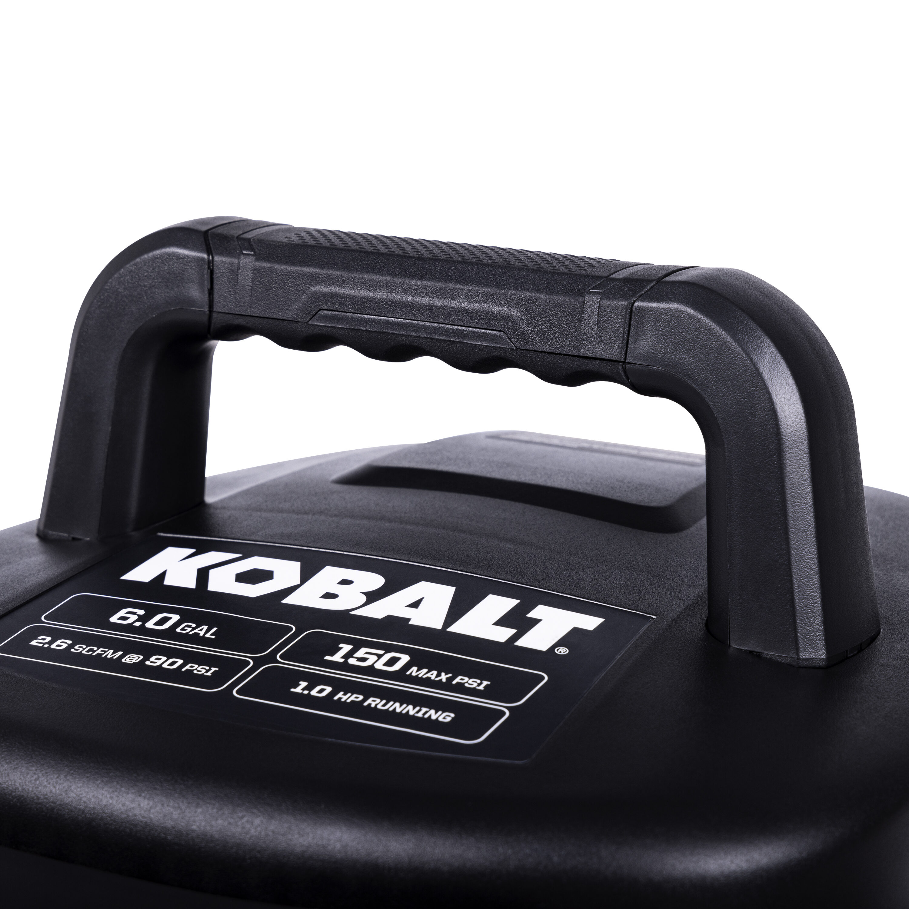 Compresor de aire portátil Kobalt de 6 galones y 150 PSI con accesorios incluidos - 02106410A