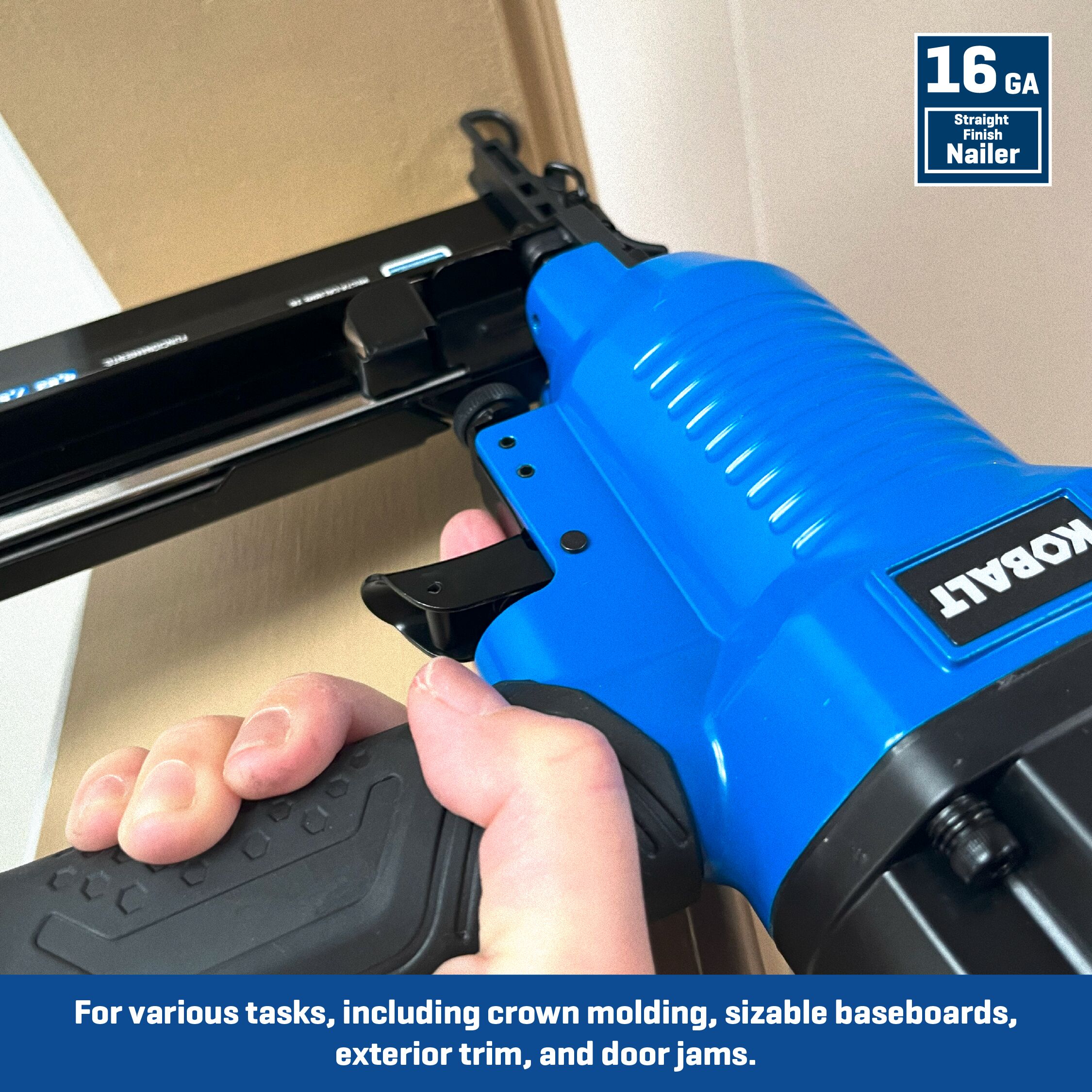 Compresor de aire portátil Kobalt de 6 galones y 150 PSI con accesorios incluidos - 02106410A