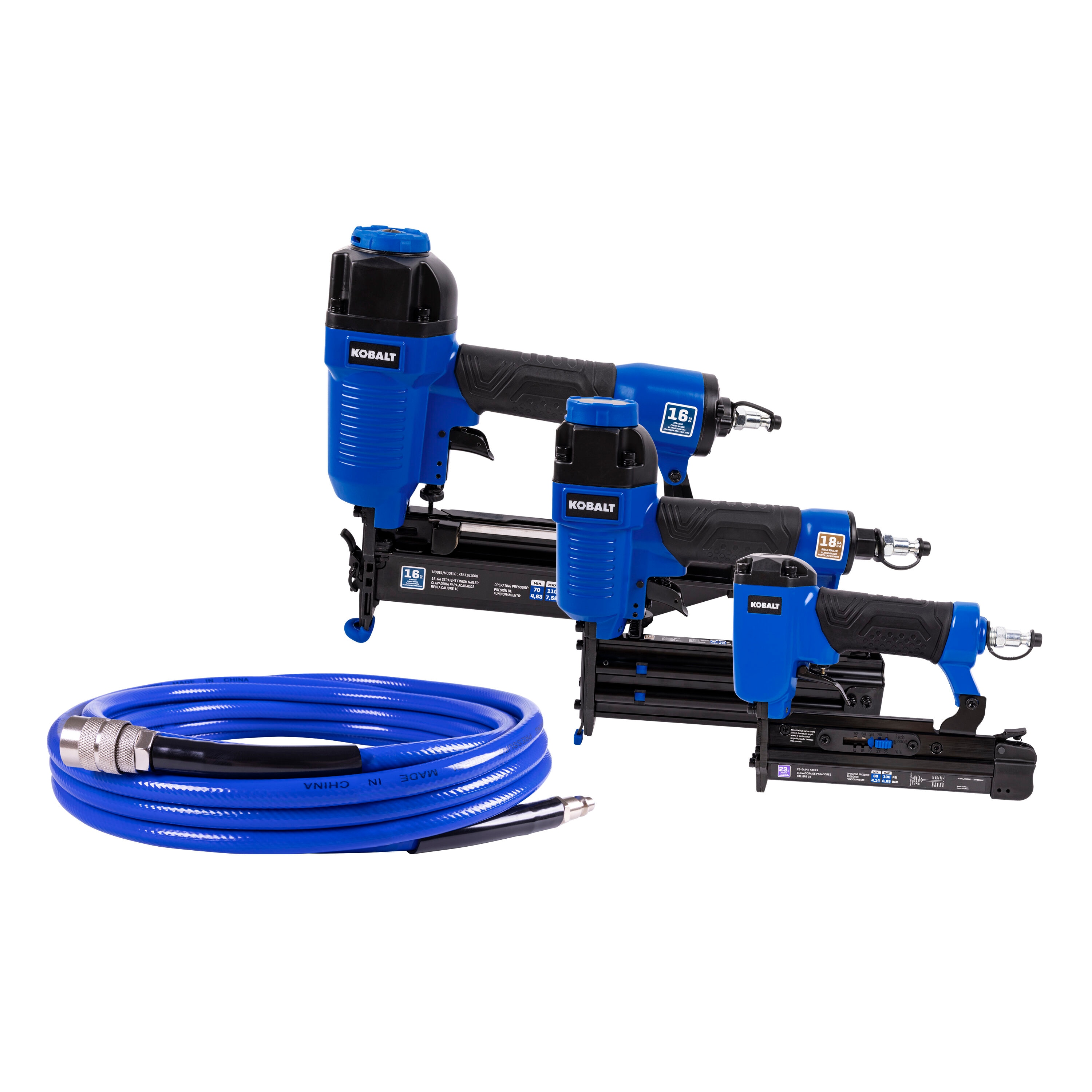 Compresor de aire portátil Kobalt de 6 galones y 150 PSI con accesorios incluidos - 02106410A